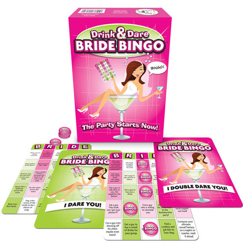 Drink and Dare Bingo party game