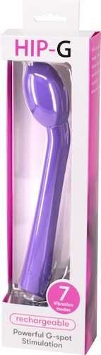 Hip G rechargeable G-spot vibrator purple
