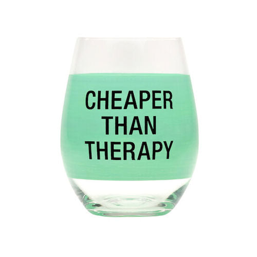 Hand-painted wine glass cheaper than therapy design