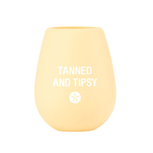Unbreakable silicone stemless wine glass - Tanned and Tipsy