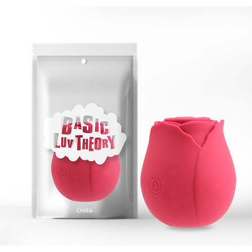 Rosy pink sucker rechargeable air-pulse vibrator