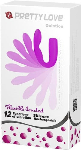 Pretty Love Quintion rechargeable vibrator purple