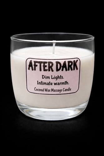 After Dark coconut wax massage candle handmade in NZ