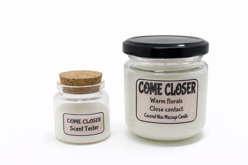Come Closer coconut wax massage candle